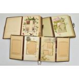 VICTORIAN / EDWARDIAN PHOTOGRAPH ALBUMS, three leather-bound, brass clasped Photograph albums with