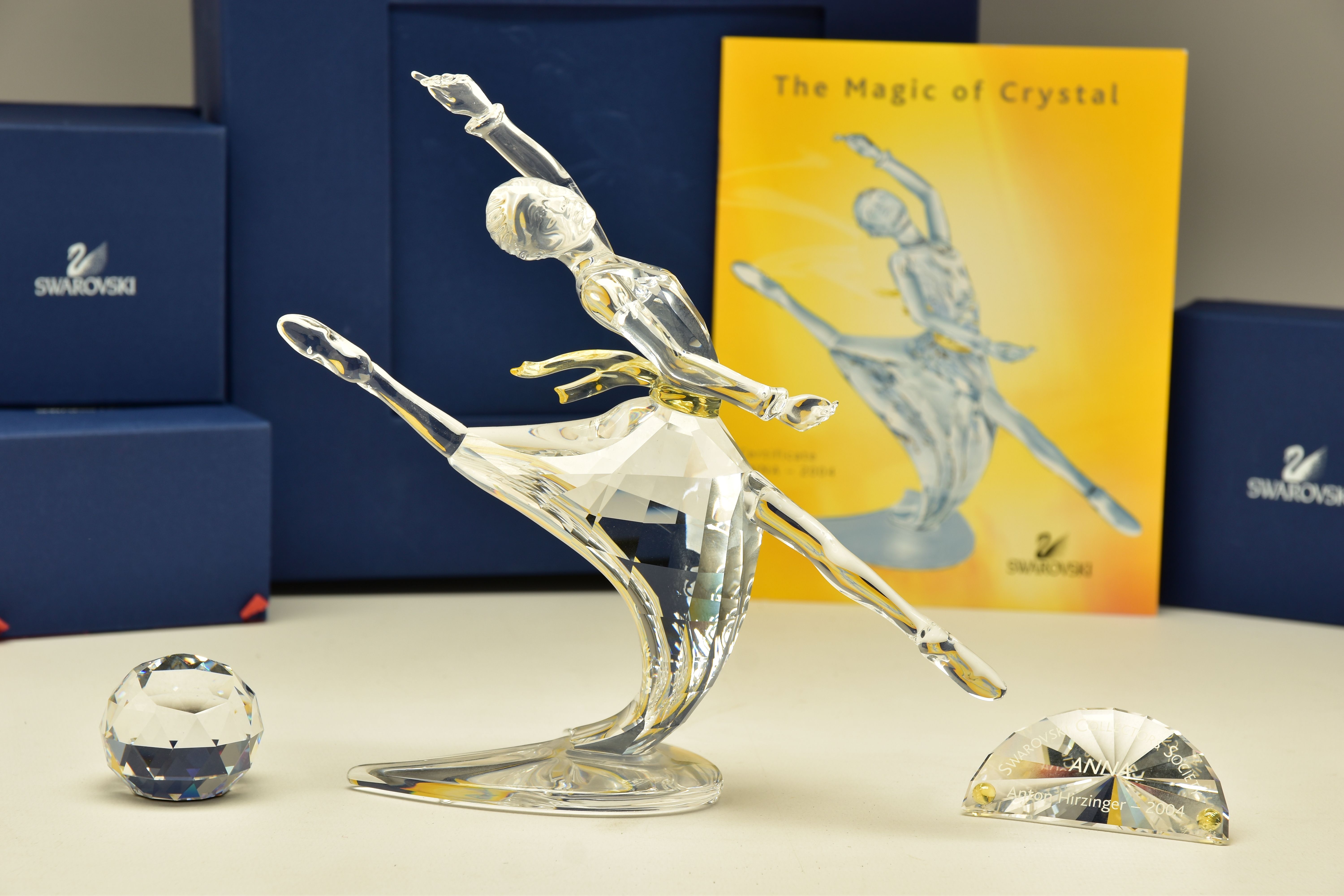 A BOXED SWAROVSKI EXCLUSIVE CRYSTAL SOCIETY ANNUAL FIGURE SET FROM MAGIC OF DANCE - ANNA 2004, no