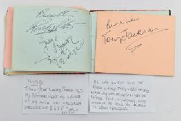 THE BEATLES AUTOGRAPHS, a personal autograph book containing the signatures of JOHN LENNON, GEORGE