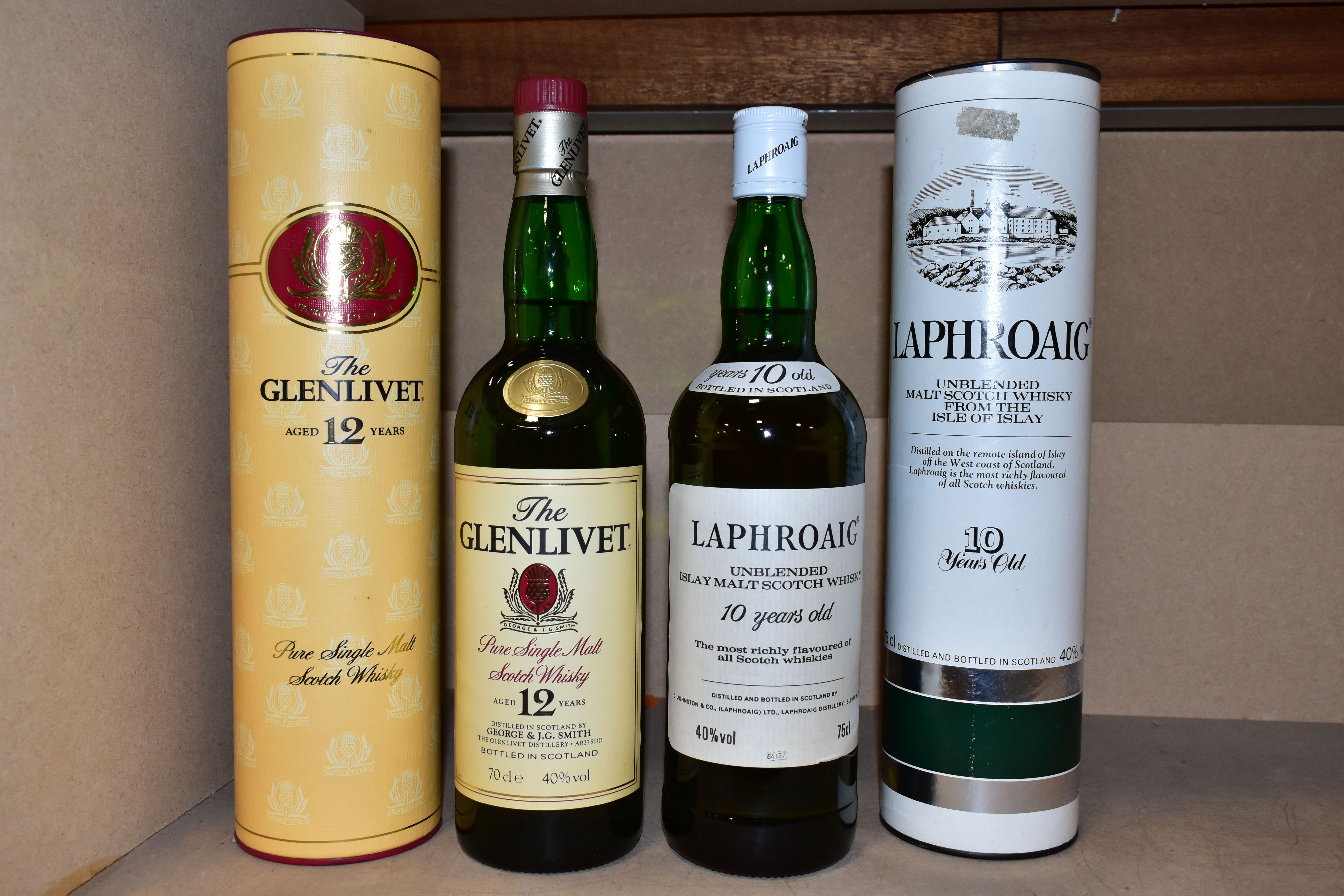 SINGLE MALT, two bottles of exceptional Single Malt, comprising one bottle of LAPHROAIG Islay Malt