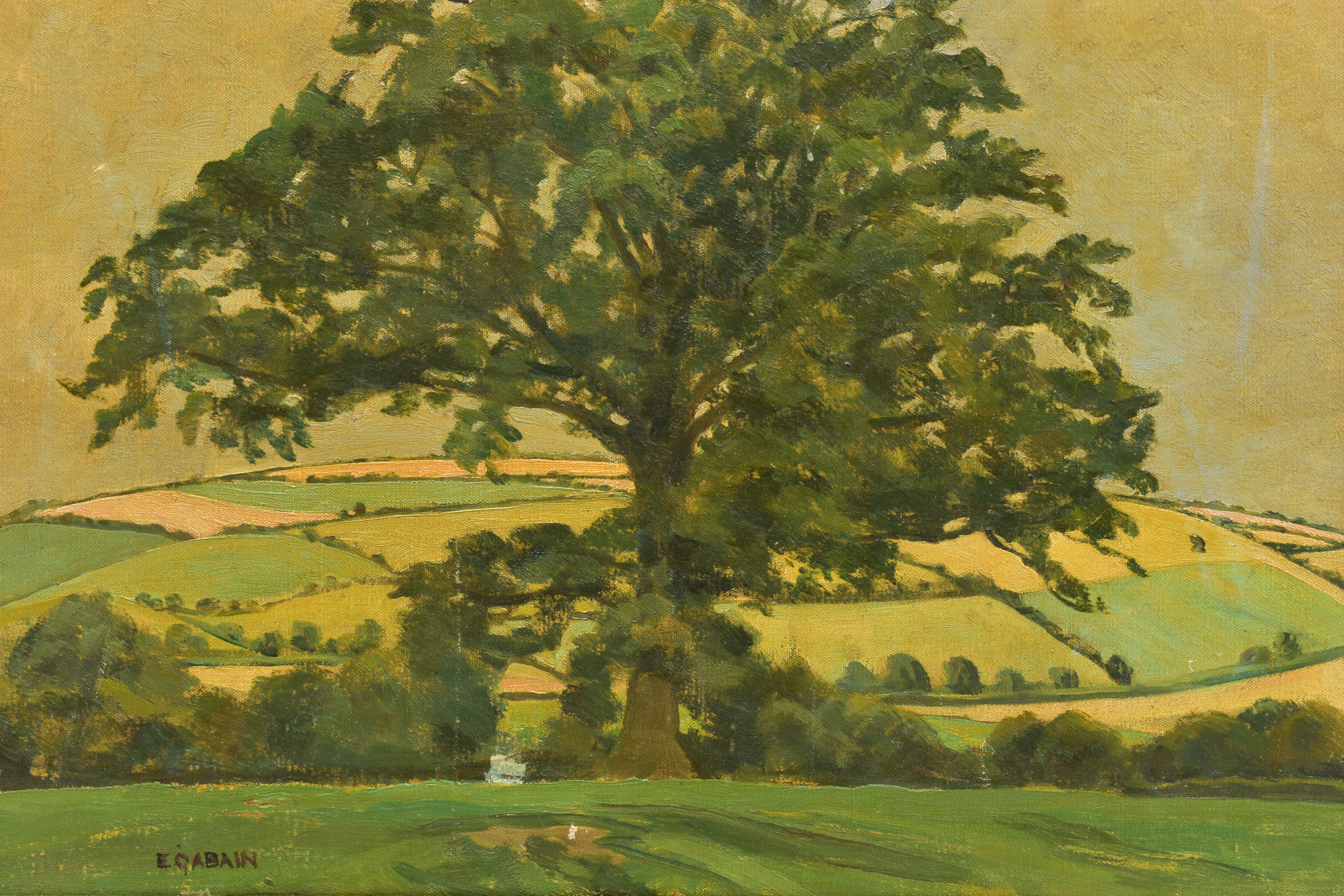 ETHEL GABAIN (FRENCH/BRITISH 1883-1950) A LANDSCAPE FEATURING A SOLITARY OAK TREE, signed lower - Image 2 of 9