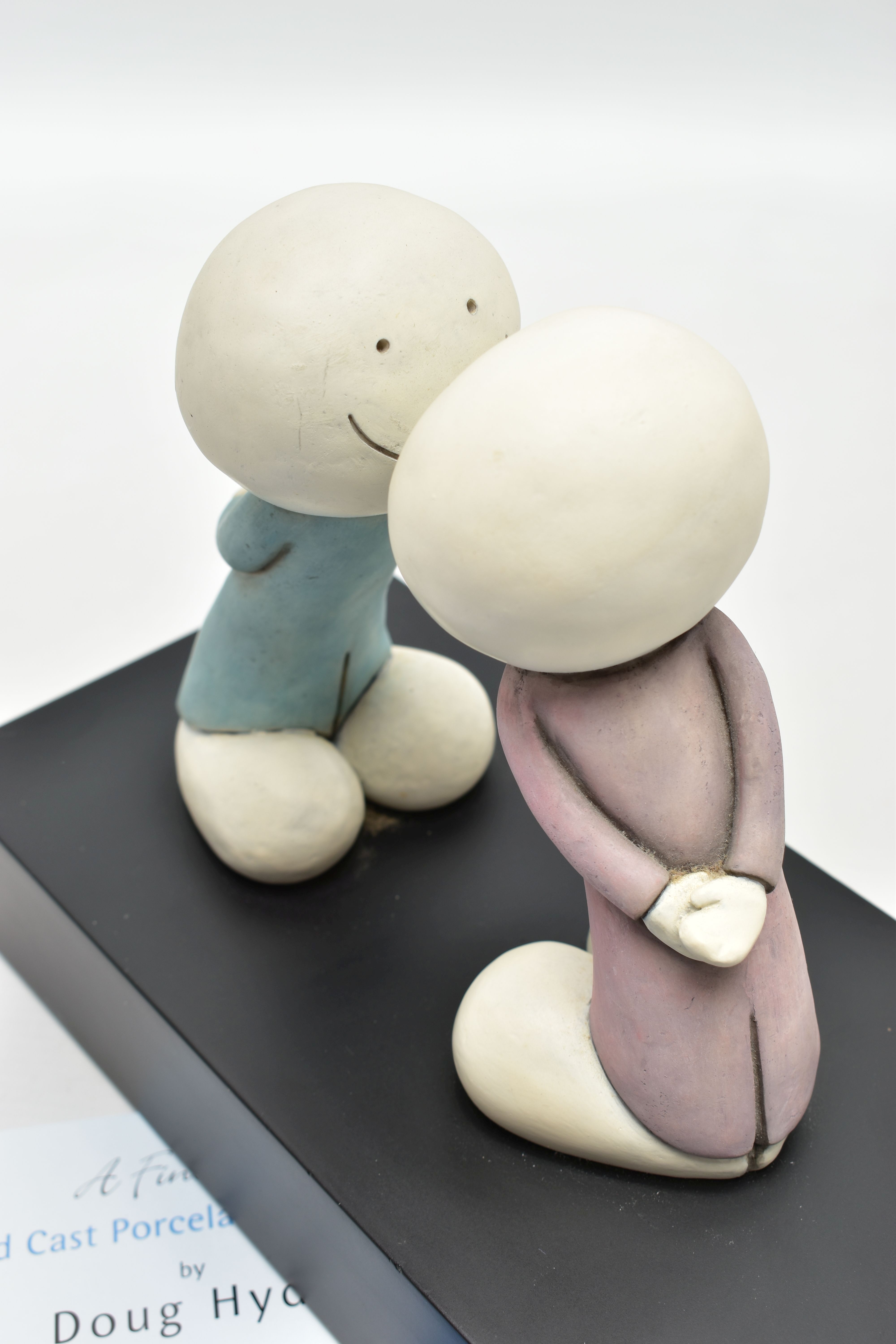 DOUG HYDE (BRITISH 1972) 'FIRST DATE', a limited edition sculpture depicting two figures leaning - Image 7 of 8