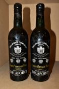 VINTAGE PORT, two bottles of DELAFORCE 1960 Vintage Port, bottled in London by John Barnett & Co.