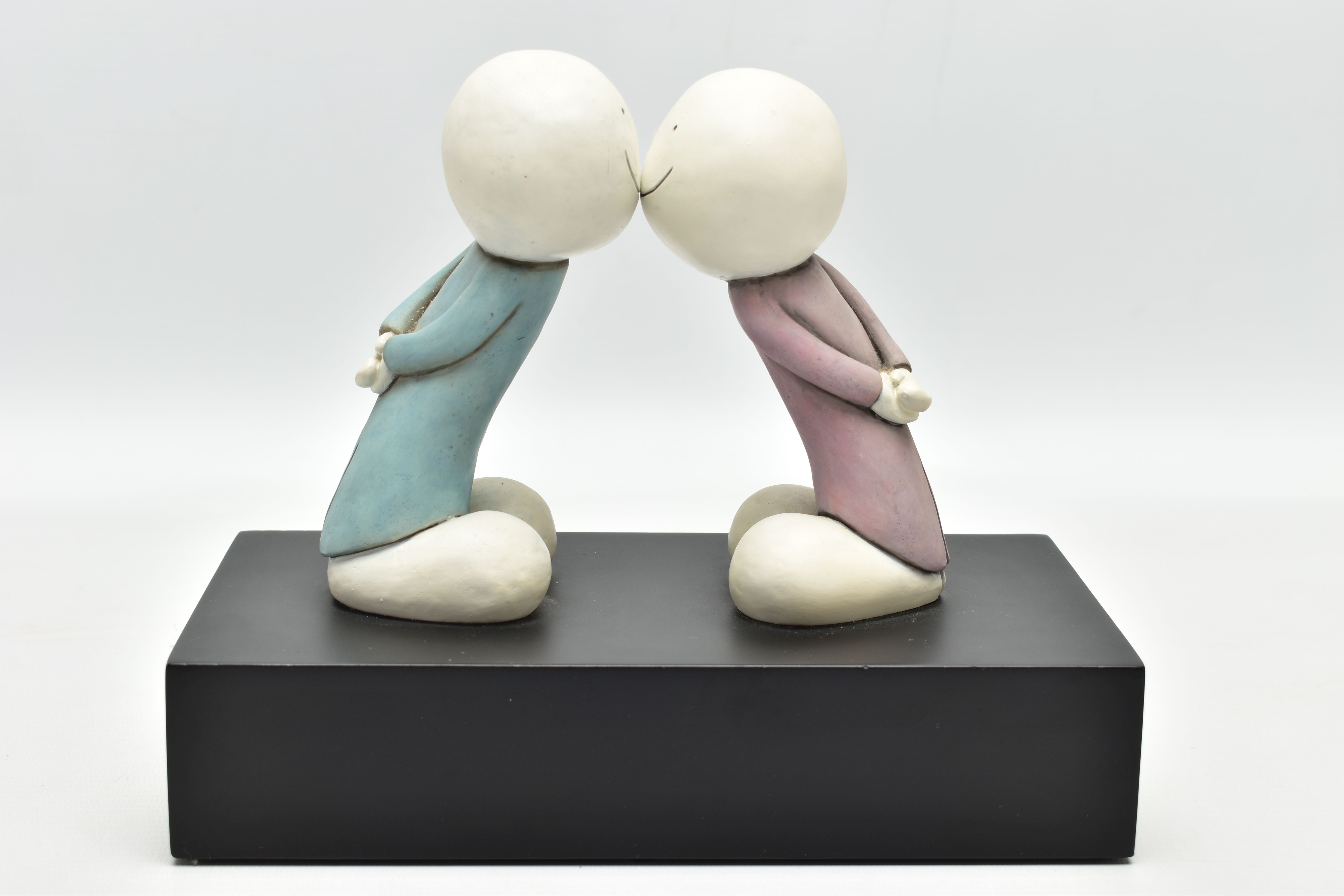 DOUG HYDE (BRITISH 1972) 'FIRST DATE', a limited edition sculpture depicting two figures leaning - Image 8 of 8