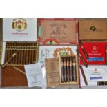 CIGARS, comprising one box of five Tabacalera Coronas Sumatra Cigars, ten Henri Wintermans Half