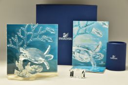 A BOXED SWAROVSKI CRYSTAL SOCIETY DIORAMA, SECOND PIECE OF THE TRILOGY WONDERS OF THE SEA - ETERNITY