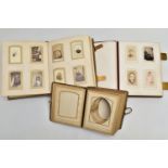 VICTORIAN / EDWARDIAN PHOTOGRAPH ALBUMS, three leather-bound, brass clasped Photograph albums with