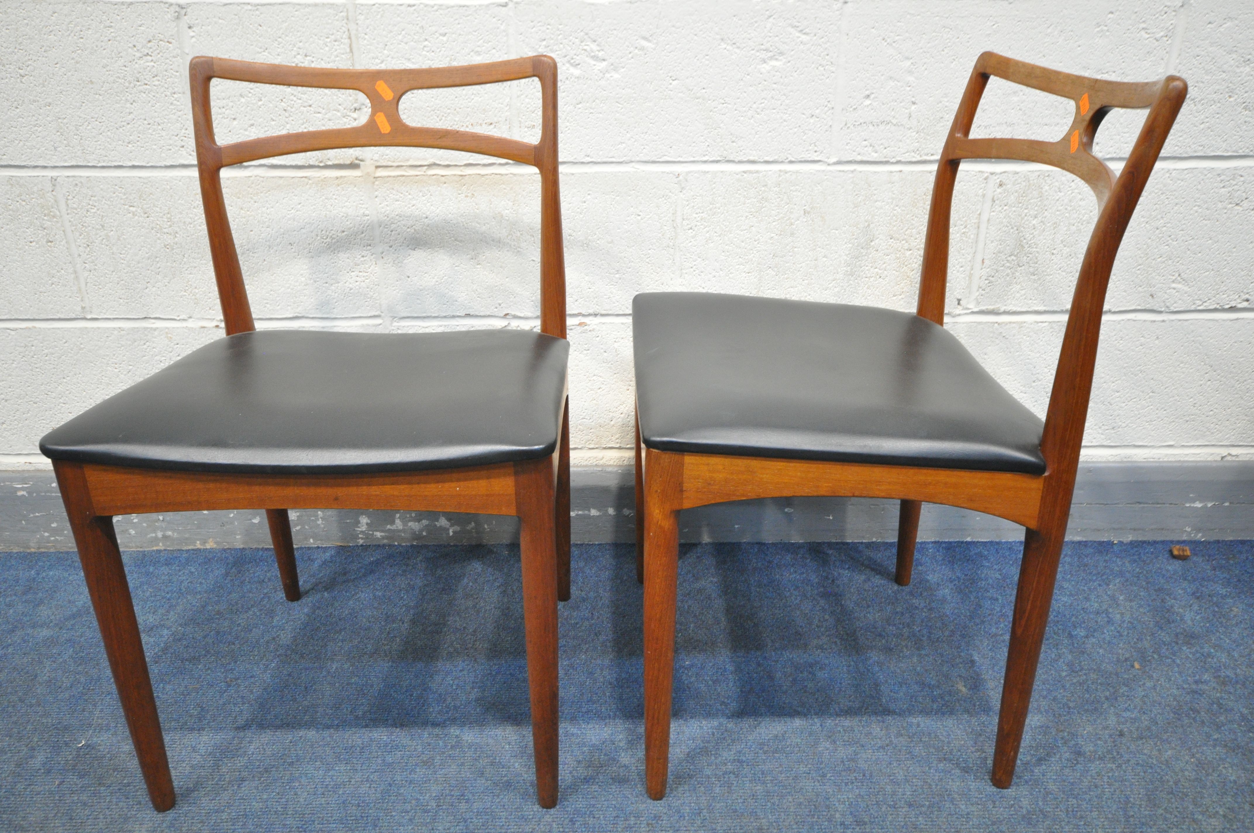 JOHANNES ANDERSEN FOR CHRISTIAN LINNEBERGS MØBELFABRIK, a set of six Danish teak dining chairs, with - Image 3 of 9