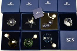 SEVEN BOXED SWAROVSKI COLLECTORS/CRYSTAL SOCIETY ANNUAL RENEWAL GIFTS, comprising three from Wonders