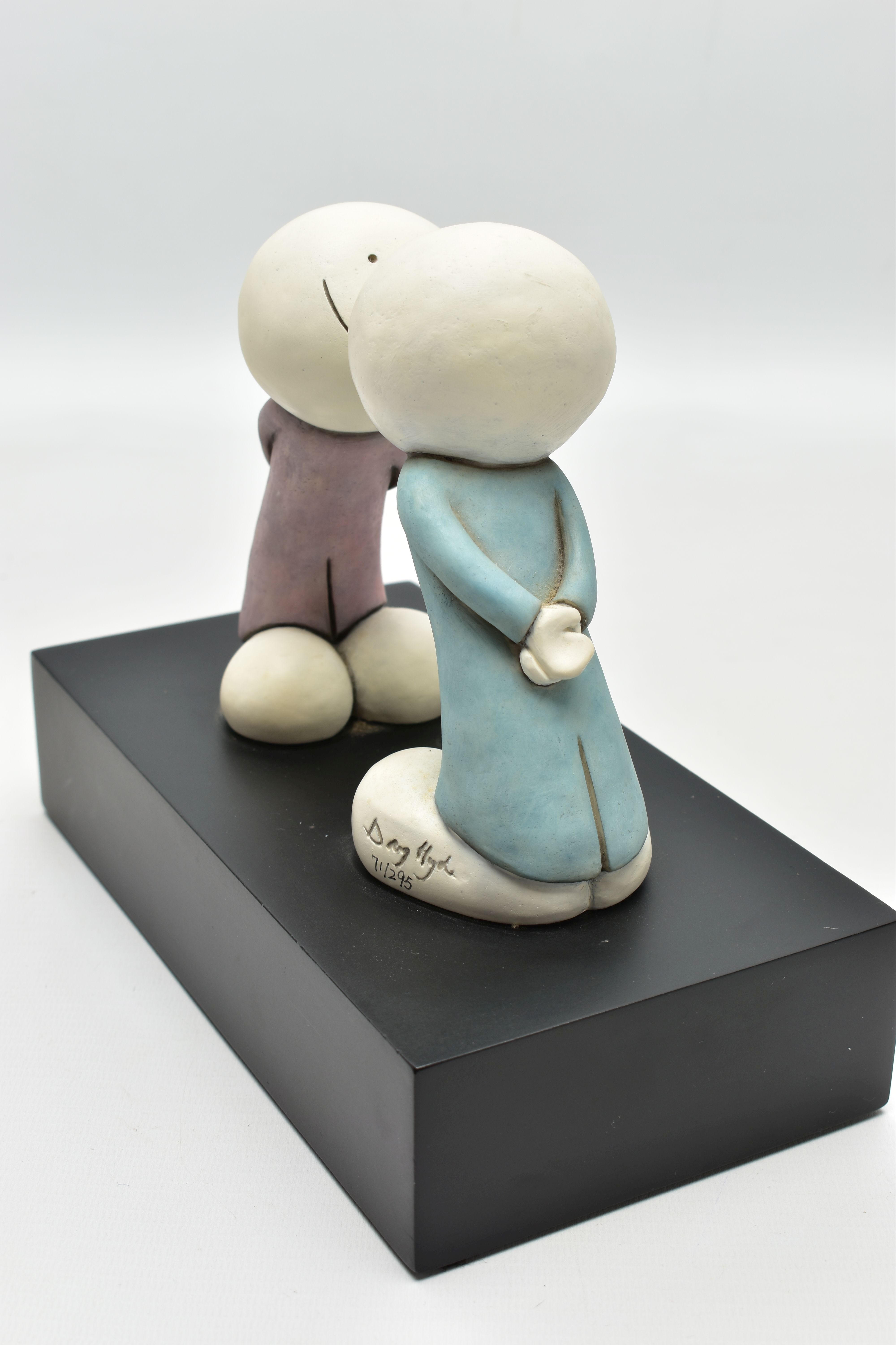 DOUG HYDE (BRITISH 1972) 'FIRST DATE', a limited edition sculpture depicting two figures leaning - Image 3 of 8