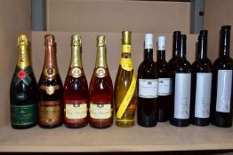 CHAMPAGNE & WHITE WINE, twelve bottles, comprising, three bottles of DOMAINE SIOUVETTE 'Le Clos'