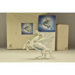 A BOXED SWAROVSKI COLLECTORS SOCIETY ANNUAL FIGURE FROM FABULOUS CREATURES TRILOGY - THE PEGASUS