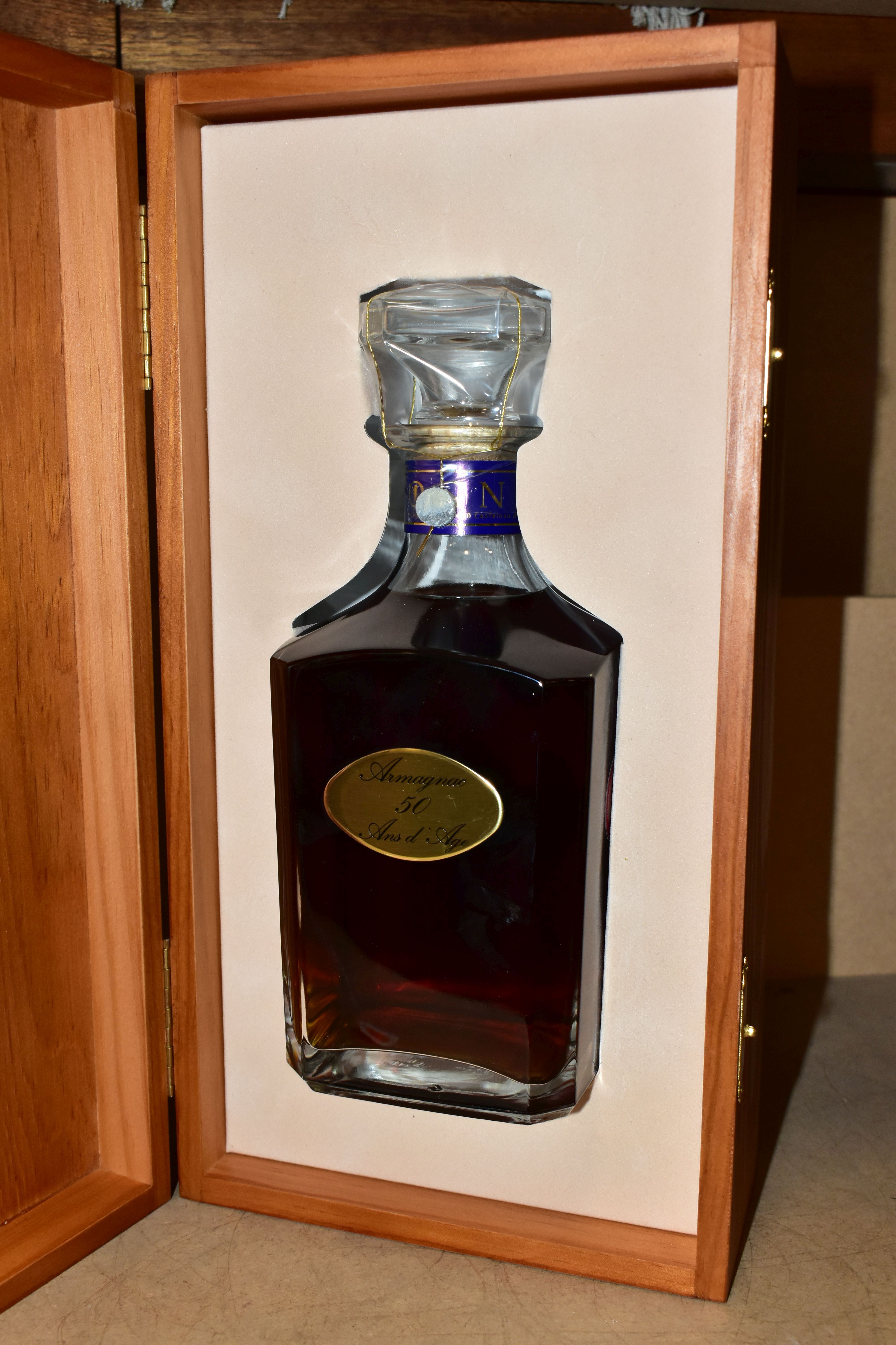 ARMAGNAC, one bottle of the exquisite BARON DE SIGOGNAC Armagnac 50 Ans d'Age, 40% vol, 70cl, fill