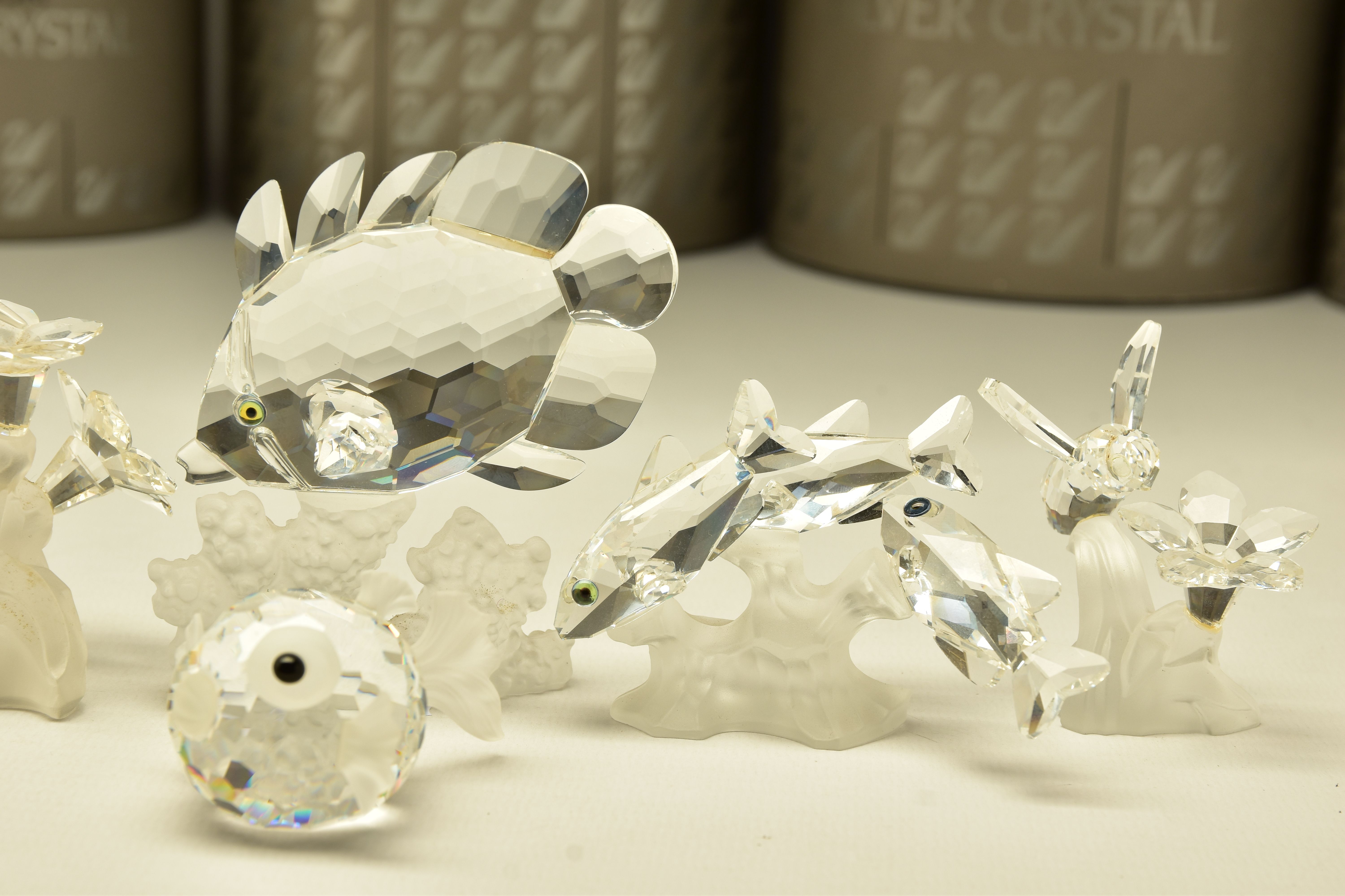 EIGHT BOXED SWAROVSKI CRYSTAL ORNAMENTS, comprising four from the South Sea Theme, Blowfish (012724) - Image 3 of 7
