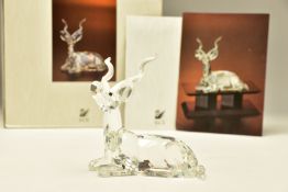 A BOXED SWAROVSKI COLLECTORS SOCIETY INSPIRATION AFRICA FIGURE - KUDU 1994, (175703), designed by