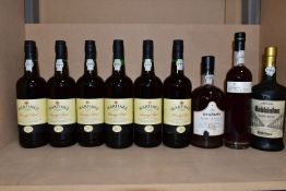 PORT, a collection of eight bottles of Tawny Port and one non-vintage, comprising six bottles of