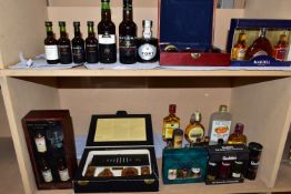 ALCOHOL MINIATURES, a collection of thirty-seven alcoholic 'miniatures' (5cl - 35cl) to include