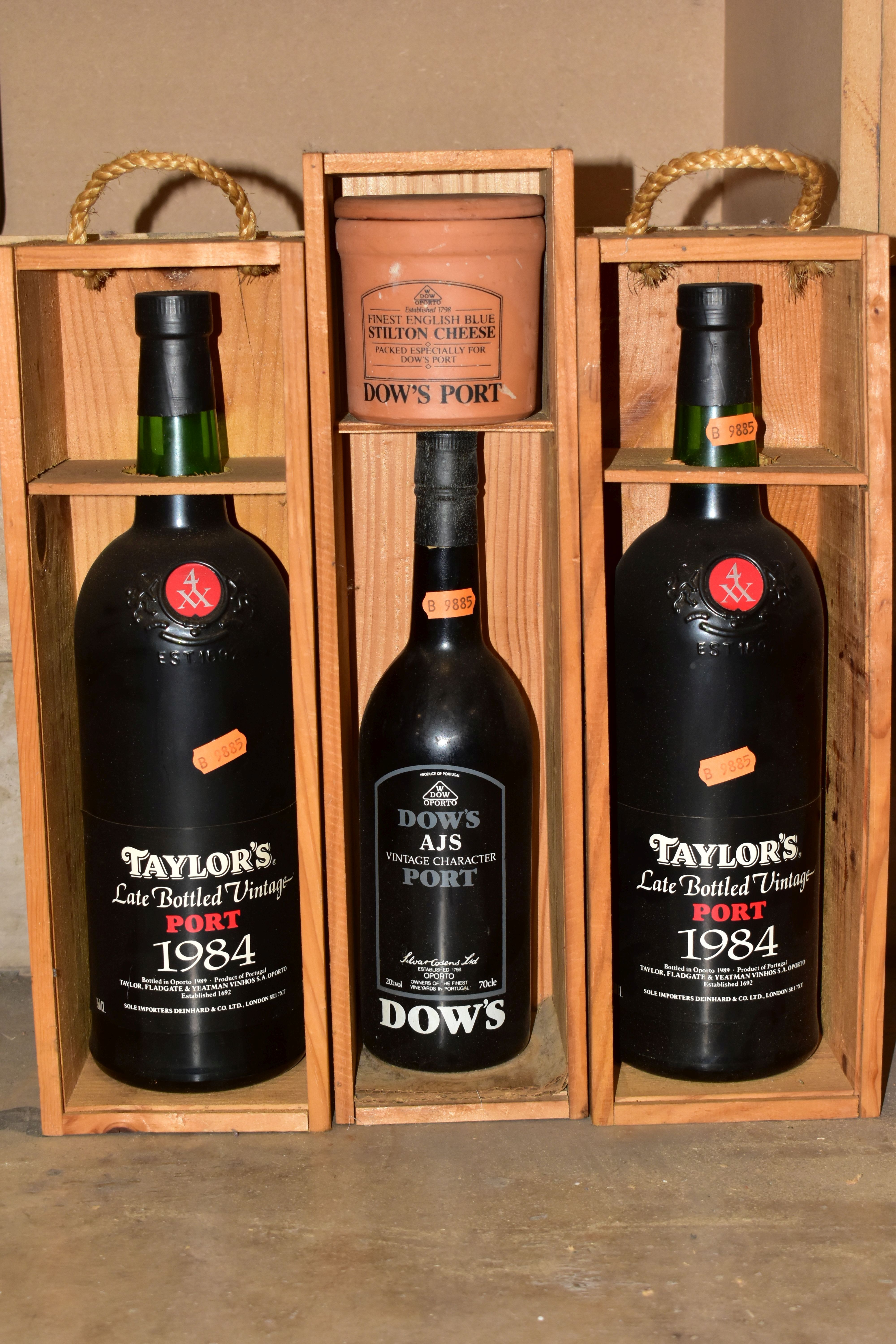 PORT, two Magnum's of Taylor's 1984 LBV Port bottled in 1989, fill level mid-low neck, seals intact,