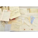 INDENTURES, a collection of approximately ninety-five legal documents or letters dating from