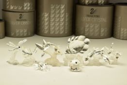 EIGHT BOXED SWAROVSKI CRYSTAL ORNAMENTS, comprising four from the South Sea Theme, Blowfish (012724)