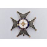 SPANISH ORDER OF SAN FERNANDO, 1st CLASS GRAN CROSS, this example is brooched with pin and clip, the
