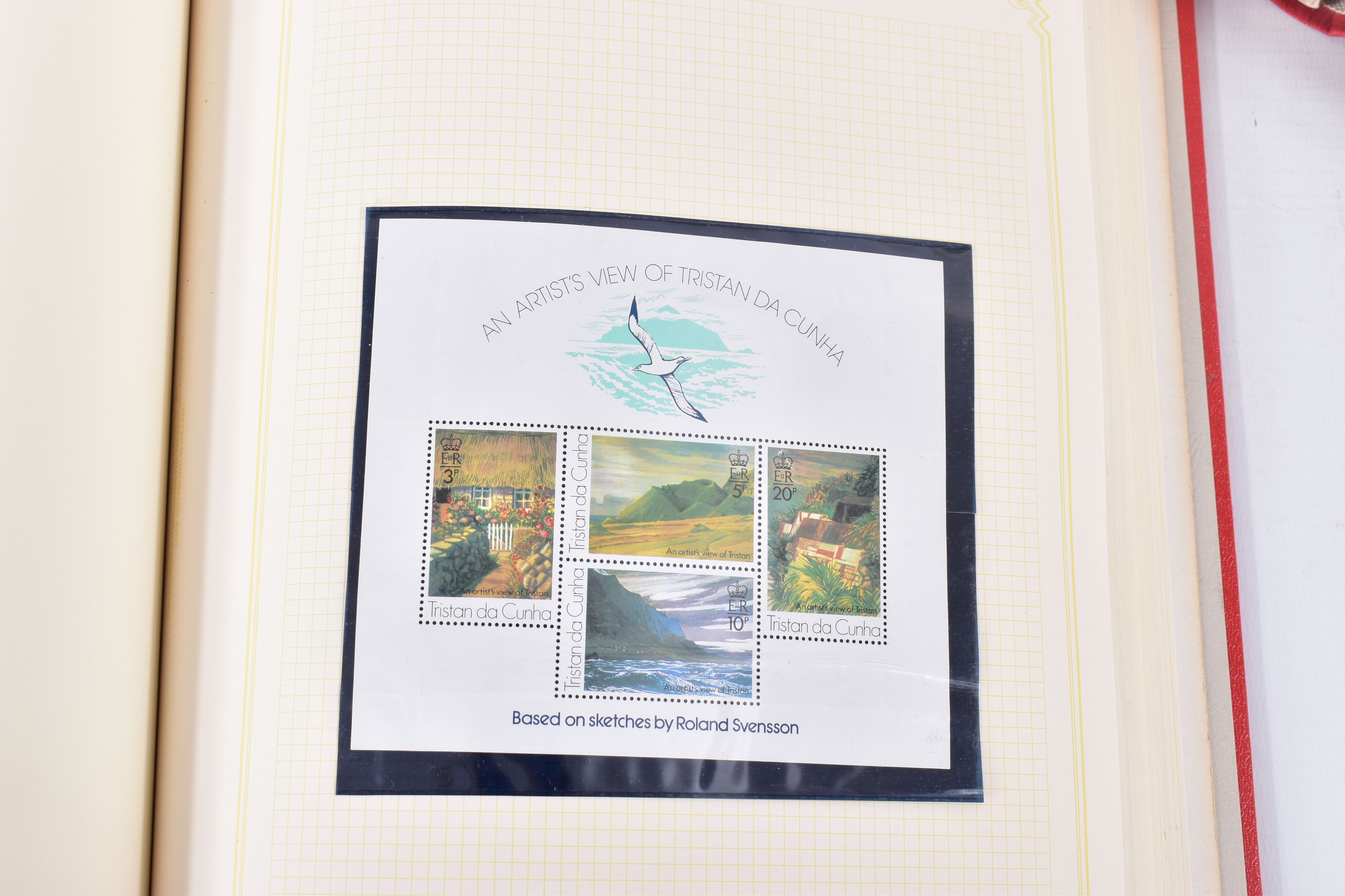ASCENSION ISLAND, ST HELENA AND TRISTAN DECUNHA, collection of stamps in three albums. Typically - Image 6 of 12