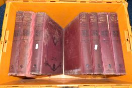 VOLUMES 5-7 & 10-13 OF THE GREAT WAR BY C.W.WILSON, large format hardback, condition showing their