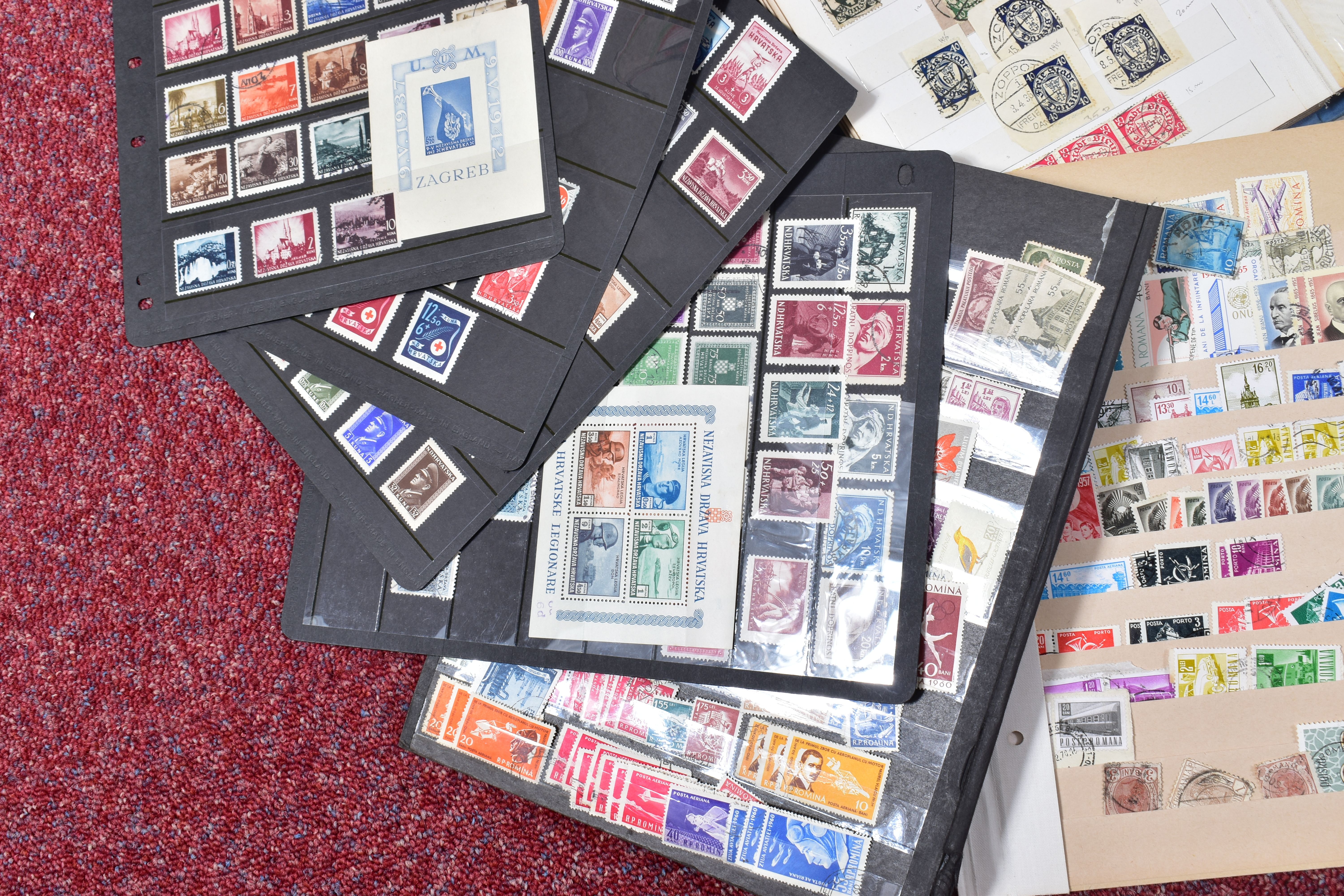 ACCUMULATION OF EUROPEAN STAMP ALBUMS, most mint and used in numerous albums and folders with - Image 3 of 14