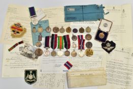 AN ARCHIVE OF MEDALS, BADGES & EPHEMERA RELATING TO AN RAF SERVICEMAN WHO SERVED FROM 1923-1949,