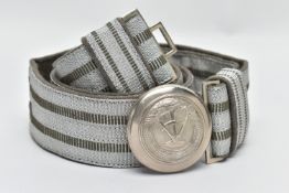 AN EXAMPLE OF AN EAST GERMAN PARADE BROCADE DRESS BELT, Post WW2 Armed forces, all complete, good