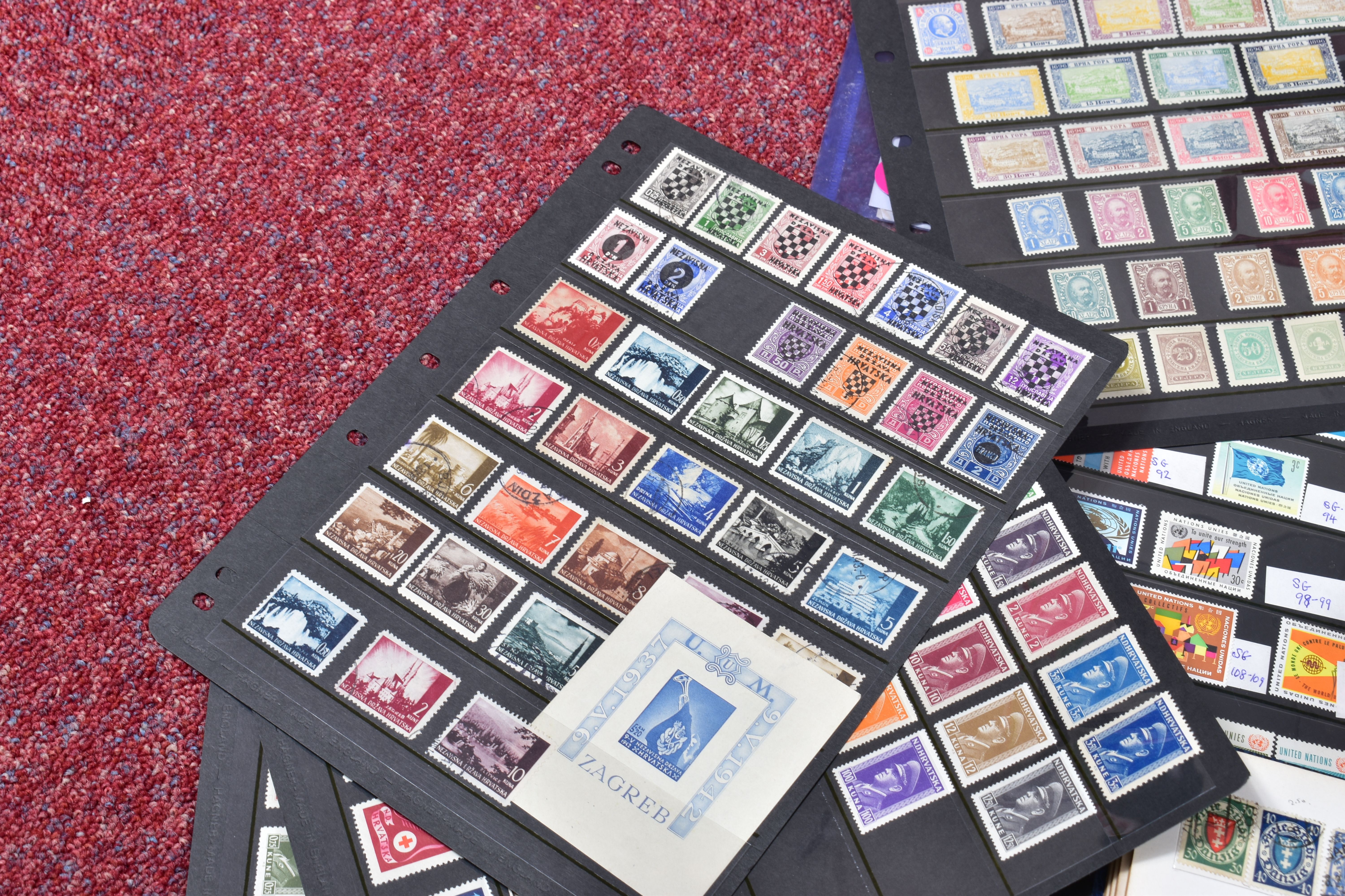 ACCUMULATION OF EUROPEAN STAMP ALBUMS, most mint and used in numerous albums and folders with - Image 2 of 14