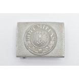 GERMAN 3RD REICH WW2 HEER (ARMY) BELT BUCKLE, two piece alluminium design, with featured recess