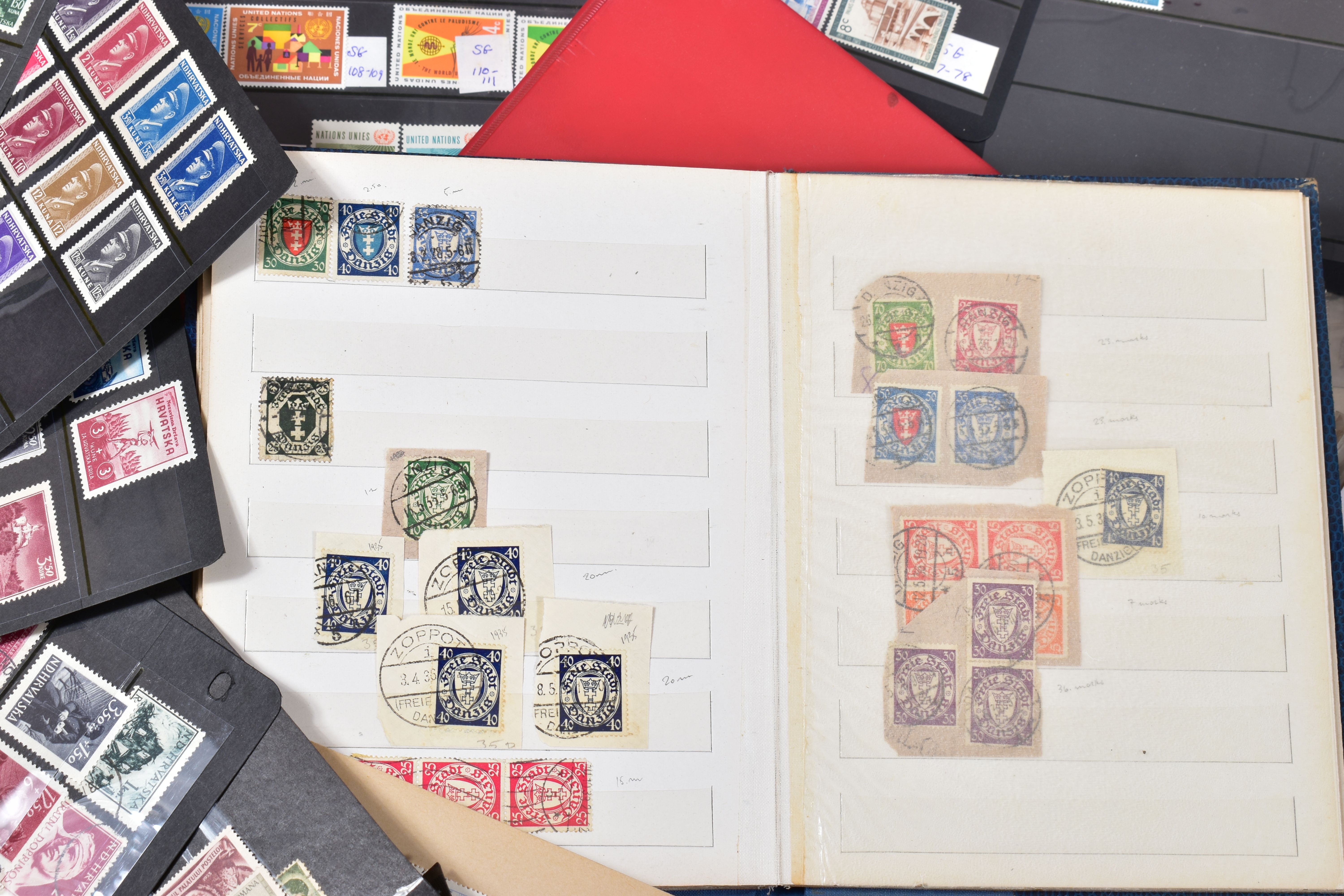 ACCUMULATION OF EUROPEAN STAMP ALBUMS, most mint and used in numerous albums and folders with - Image 7 of 14