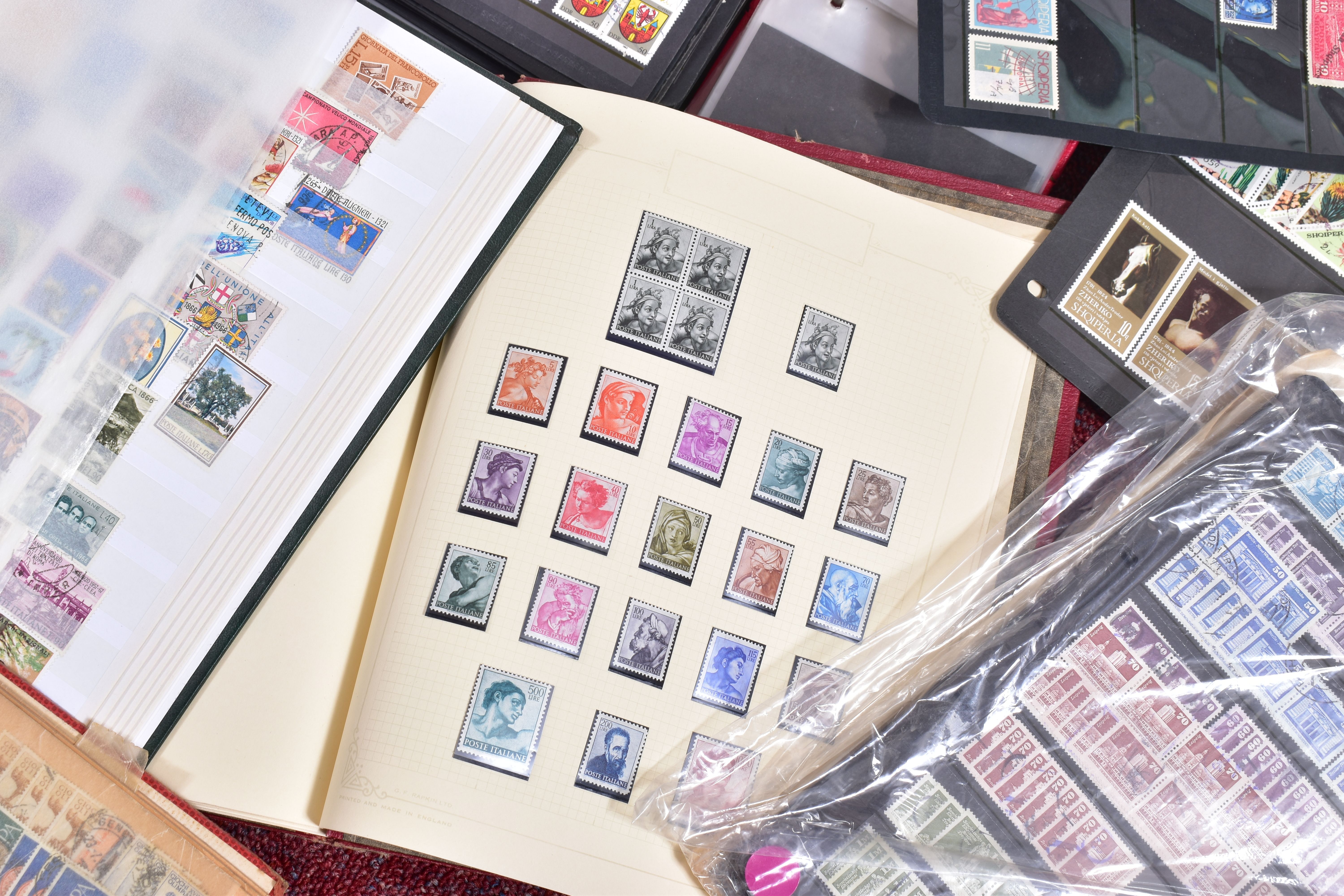 ACCUMULATION OF EUROPEAN STAMP ALBUMS, most mint and used in numerous albums and folders with - Image 11 of 14