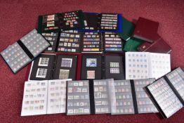 LARGE COLLECTION OF STAMPS IN EIGHTEEN ALBUMS, we note interest in used GB from early line