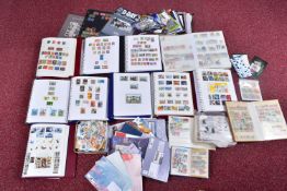 WORLDWIDE COLLECTION OF STAMPS IN TEN ALBUMS AND LOOSE, main value in GB collection from 1840