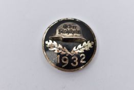 DER-STAHLHELM VETERANS ASC BADGE, dated 1932, fully maker marked