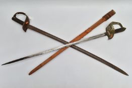 TWO MILITARY SWORDS,20th/19th CENTURY