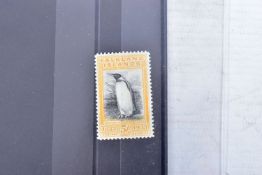 FALKLAND ISLANDS 1933 CENTENARY 5 SHILLING PENGUIN, offered by Grosvenor as yellow orange, but looks