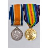 BRITISH WAR & VICTORY MEDAL PAIR, named 85212 Pte S.W.INSLEY, Northumberland Fusiliers
