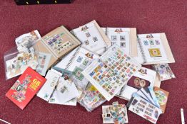 TWO BOXES OF STAMPS 1981 ROYAL WEDDING OMNIBUS, in 5 albums and loose in new issue packets