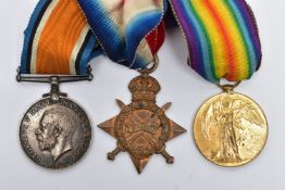 A GREAT WAR TRIO OF 1914-15 STAR, BWM AND VICTORY MEDALS, named to 49942 DVR (Driver) J.Mayor. R.A.