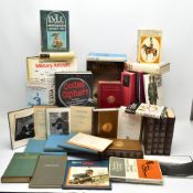 TWO BOXES OF MILITARY RELATED BOOKS AND VOLUMES 33 IN NUMBER, related to Winston Churchill, WW2