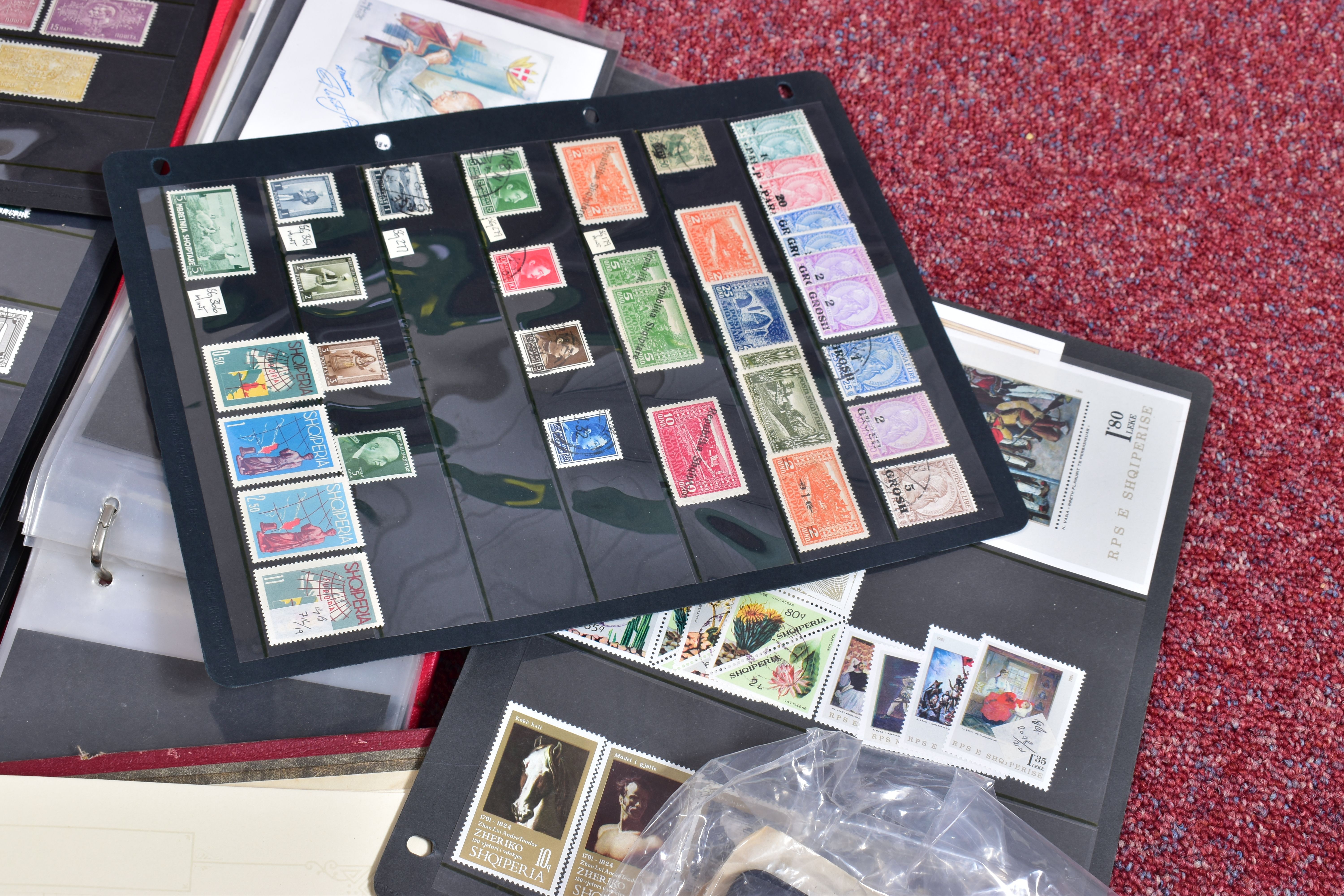ACCUMULATION OF EUROPEAN STAMP ALBUMS, most mint and used in numerous albums and folders with - Image 13 of 14