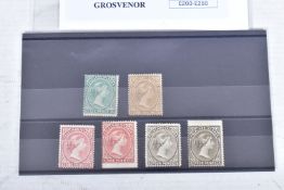 FALKLAND ISLANDS QV MINT SELECTION INCLUDING, 6d & 1s no wmk. others all wmk sideways. odd fault but