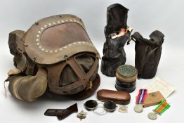 A WORLD WAR TWO INFANTS/BABIES Gas mask /respirator, together with other Military related Gas masks,