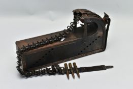 A BELT FED AMMUNITION CONTAINER, possibly WW1/2 era, plenty of research has been completed and it