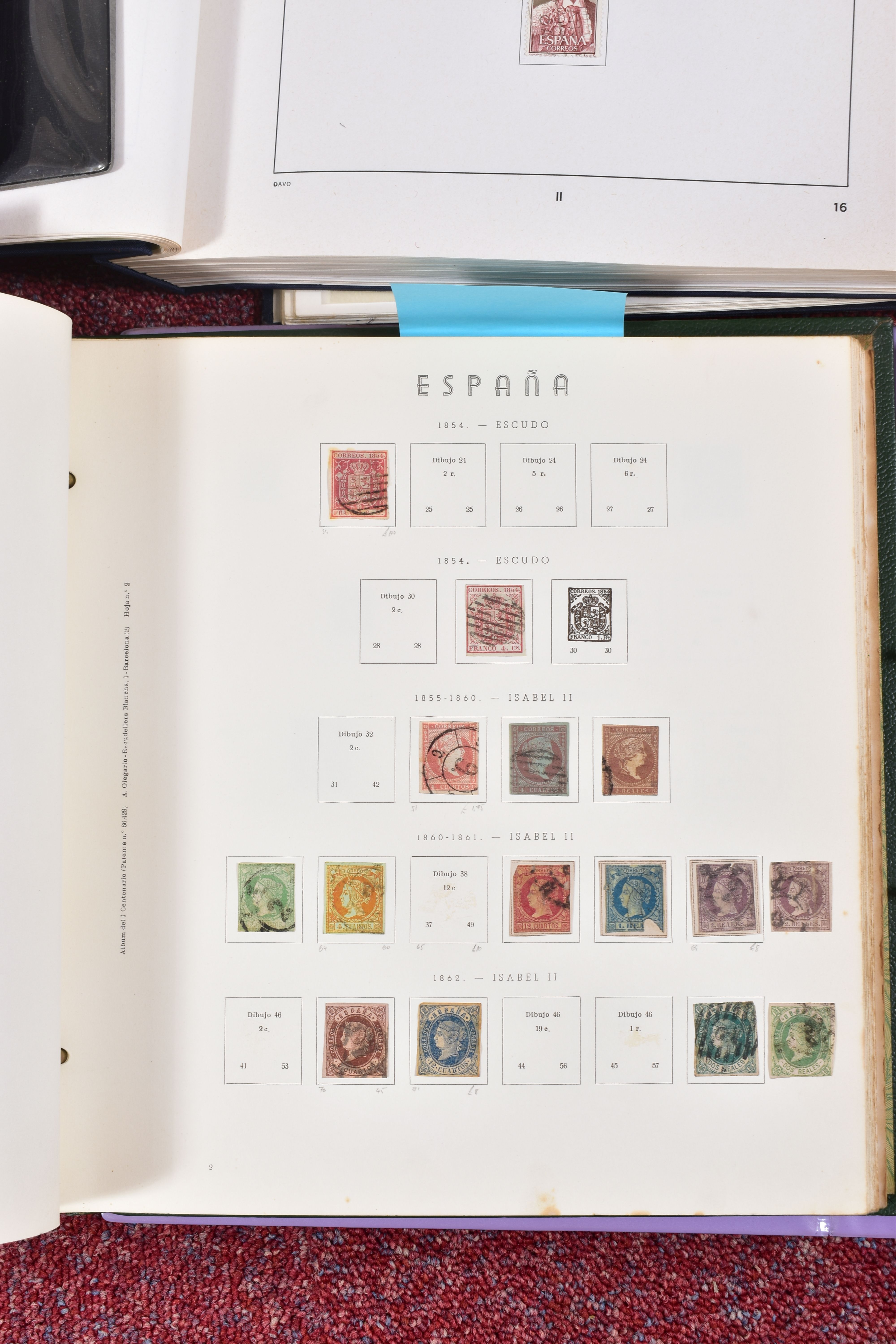 BOX OF STAMPS OF SPAIN FROM FIRST EARLY IMPERFS, mint and used. - Image 3 of 12