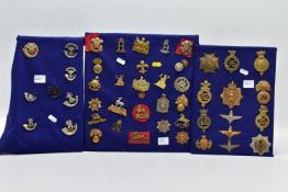 FOLLOWING LOTS OF MILITARY CAP BADGES ETC FROM A LIFELONG COLLECTION OF OVER 50 YEARS, WW1/2, etc,