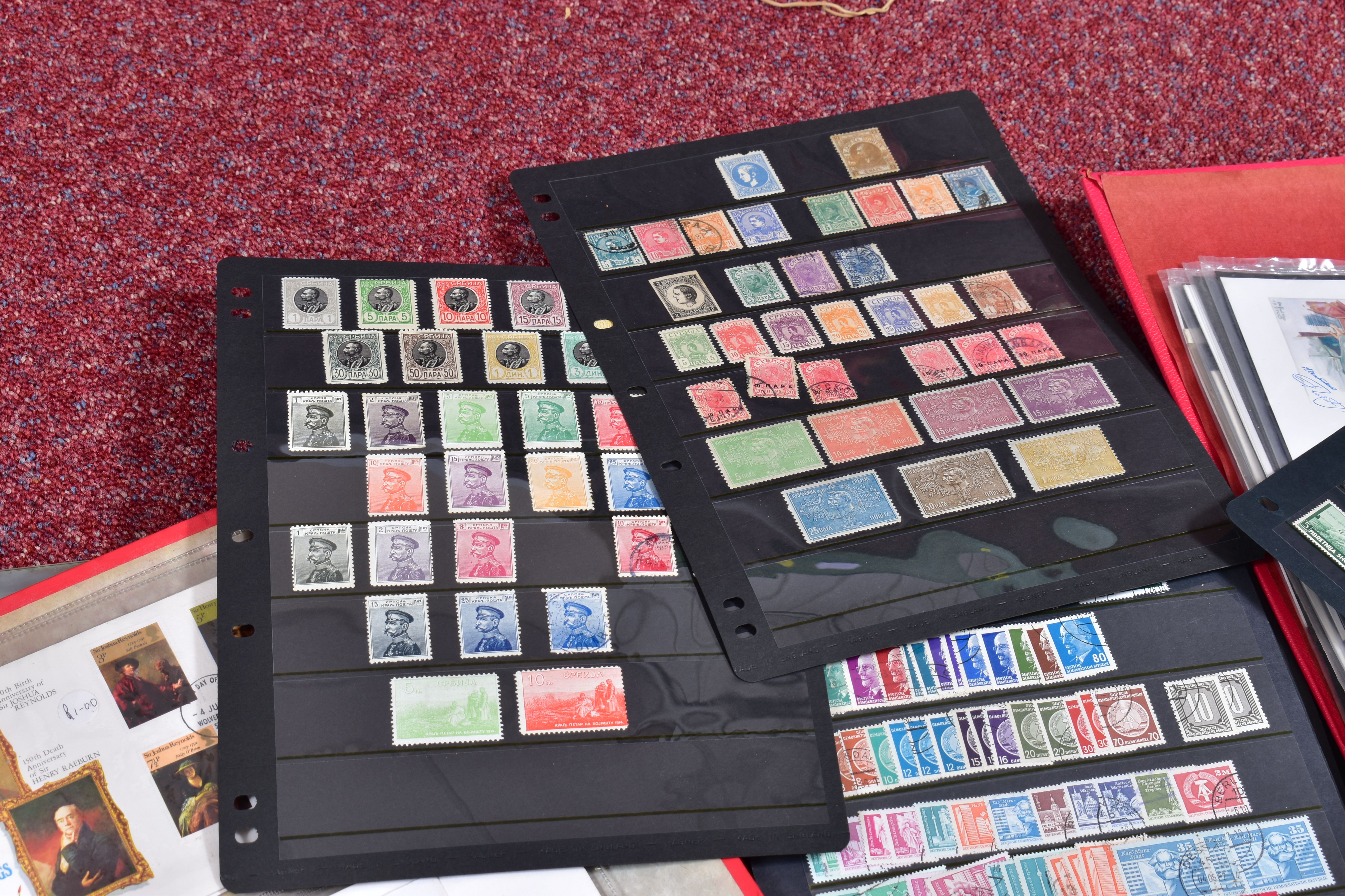 ACCUMULATION OF EUROPEAN STAMP ALBUMS, most mint and used in numerous albums and folders with - Image 9 of 14